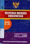 MATERIA MEDIKA INDONESIA JILID I- IV